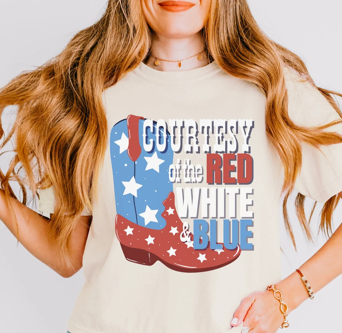 Courtesy of the Red White and Blue Graphic Tee