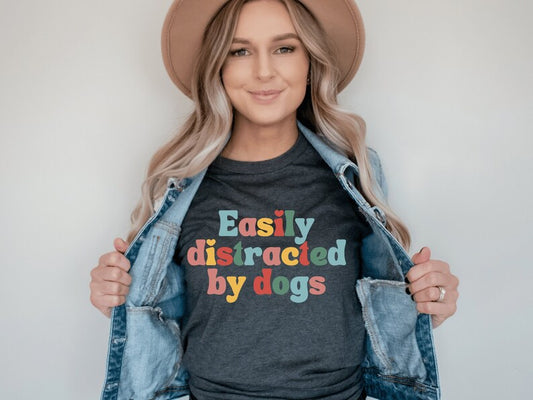 Easily Distracted by Dogs Graphic Tee