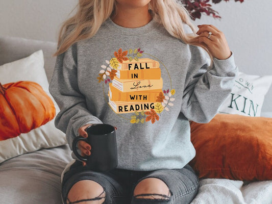 Fall In Love With Books Sweatshirt