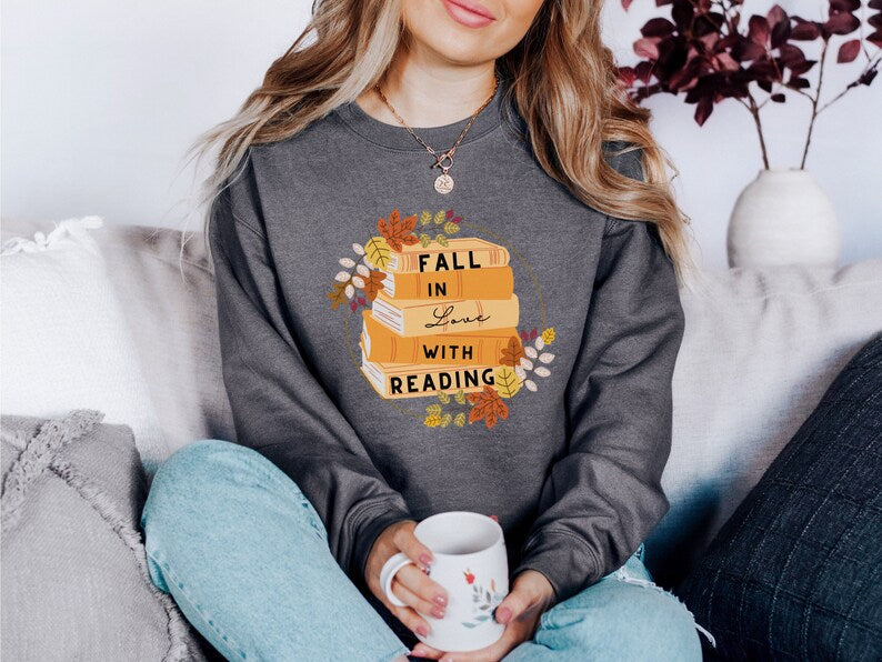 Fall In Love With Books Sweatshirt