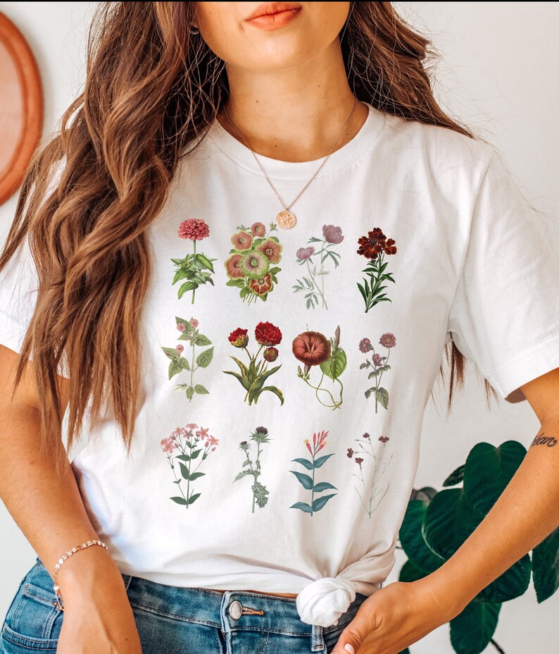 Vintage Style Floral Graphic Tee