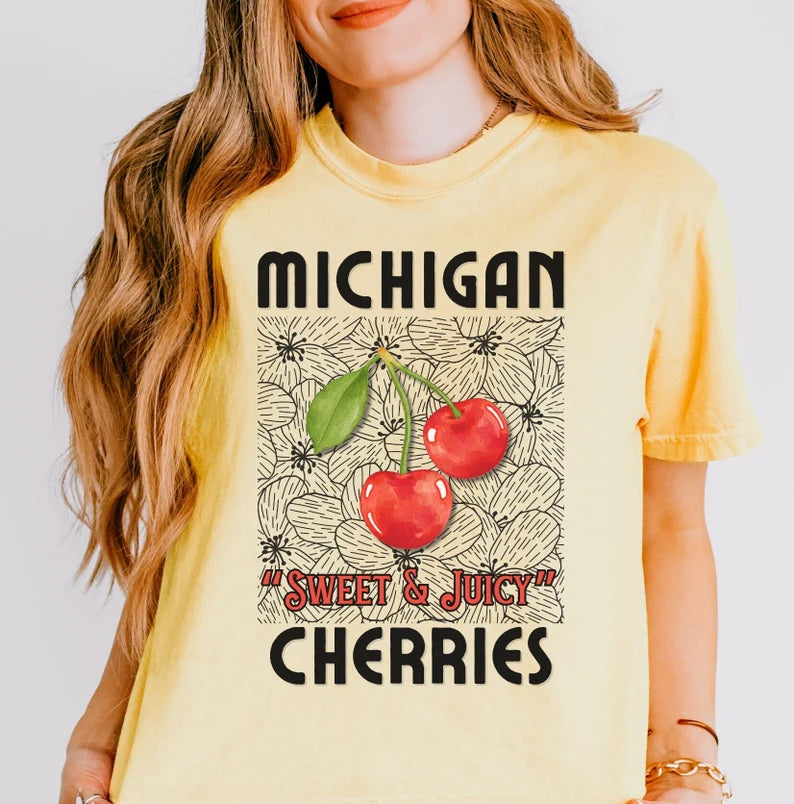 Michigan Cherries Graphic Tee