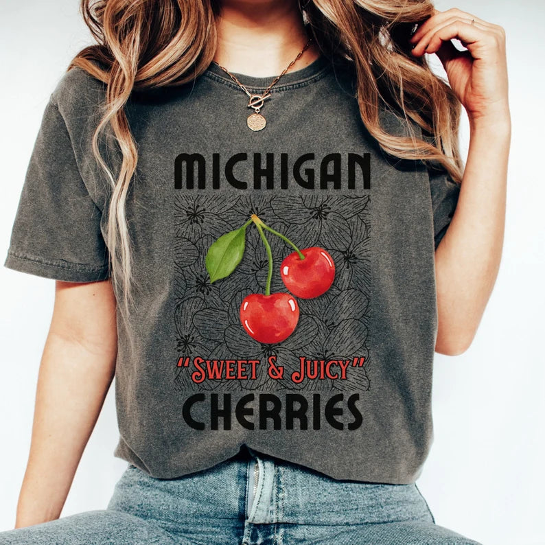 Michigan Cherries Graphic Tee