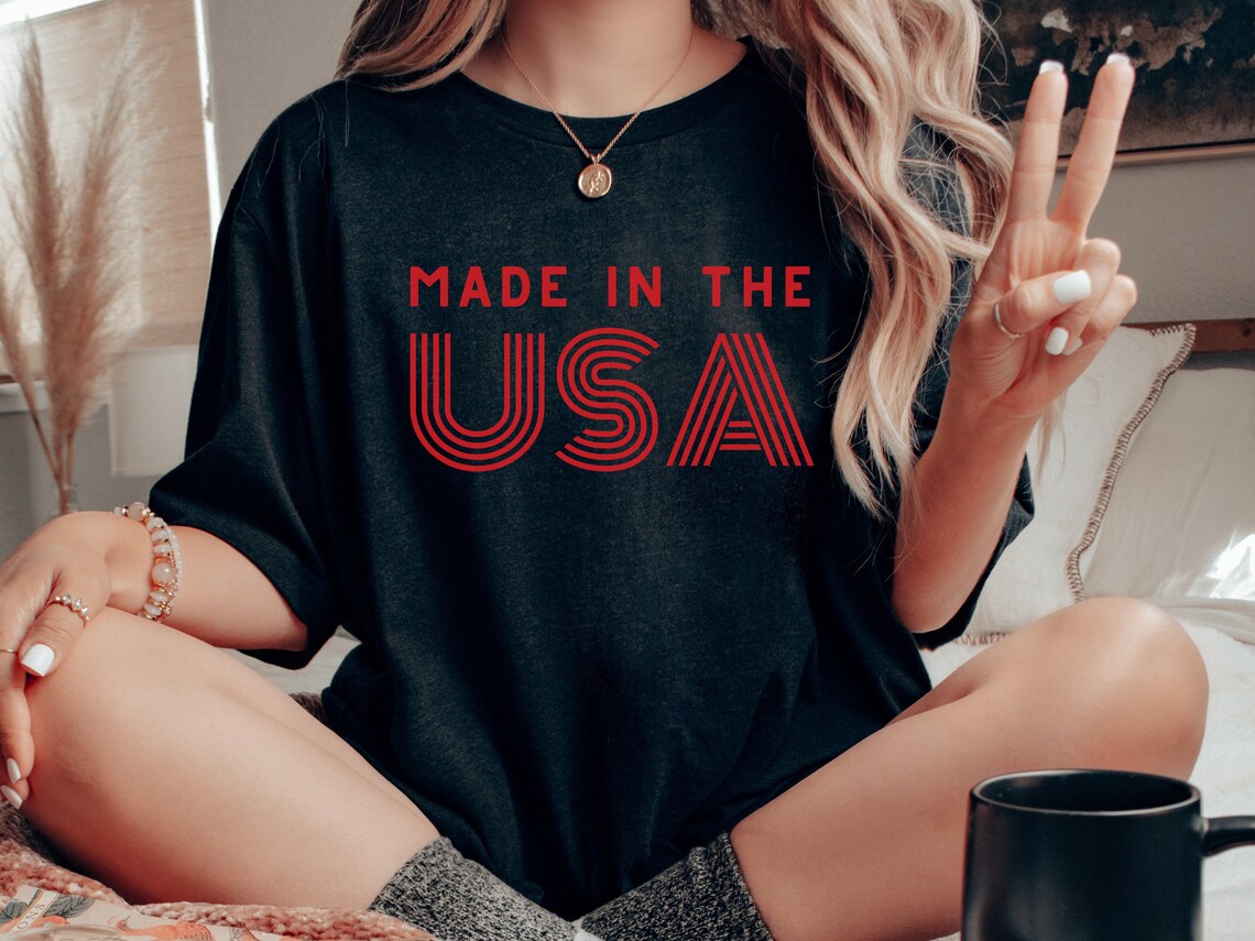 Made in the USA RED Graphic Tee