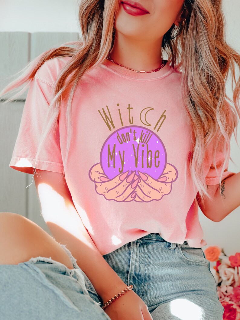 Witch Don't Kill My Vibe Halloween Graphic Tee